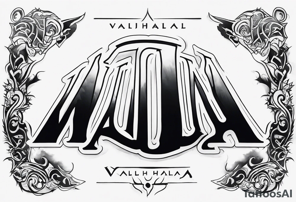 Valhalla mist fog tattoo idea
