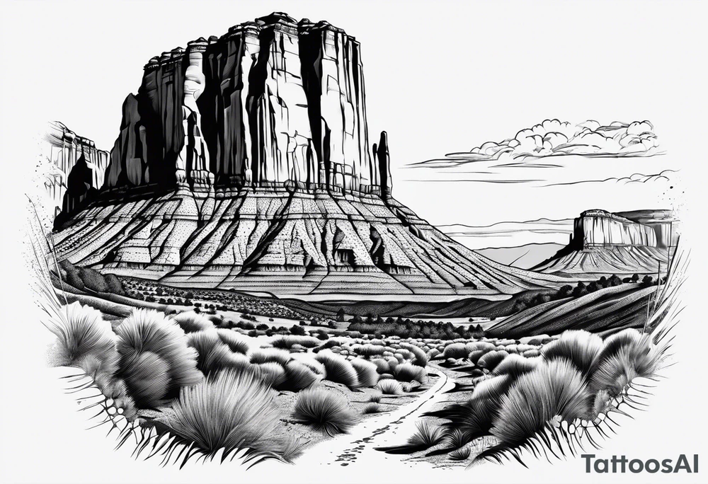 Forearm vertical, Capitol reef national park, male hiker, female hiker tattoo idea