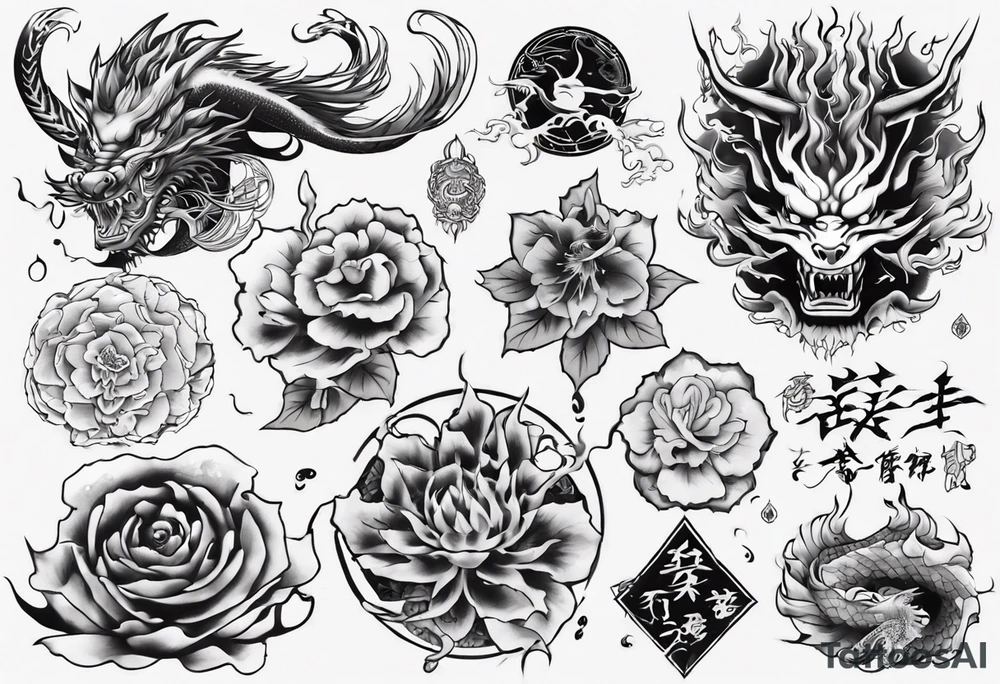 和彫りの龍　大きい tattoo idea