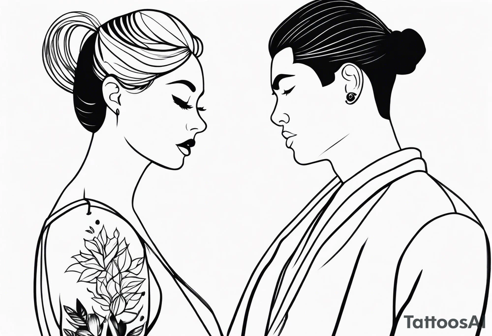pair tattoo tattoo idea