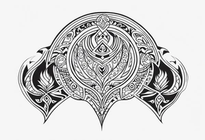 Maori back and neck tattoo design tattoo idea