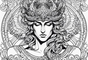 perseus holding medusas head tattoo idea