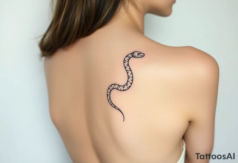 Shedding snake tattoo idea