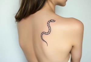 Shedding snake tattoo idea