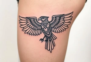 horus is egyptian mythology as a falcon and associated with taurus ruling by venus tattoo idea