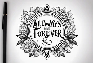 Always and Forever tattoo idea