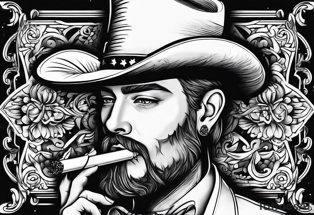 drew berrymore smoking cigarette tattoo idea