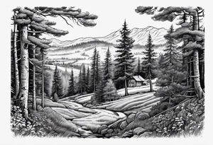 Erzgebirge, Bergbau, Bergmann, Nadelwald, tattoo idea