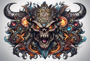 Space monster tattoo idea
