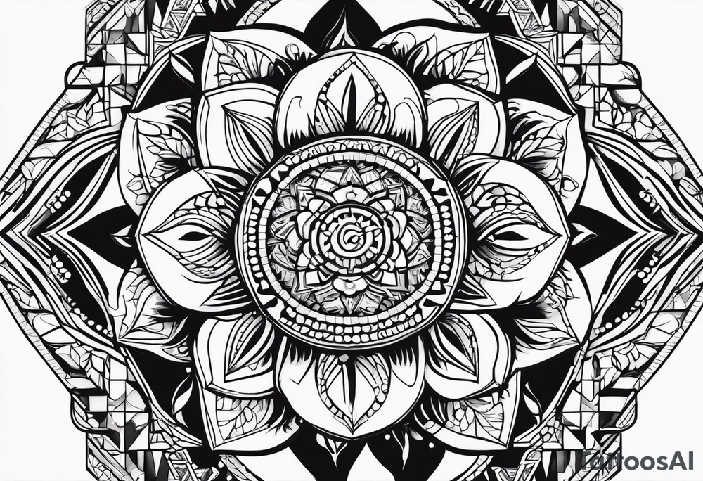 Чёрный ворон в лесу над луной tattoo idea