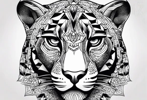 Jaguar head tattoo idea