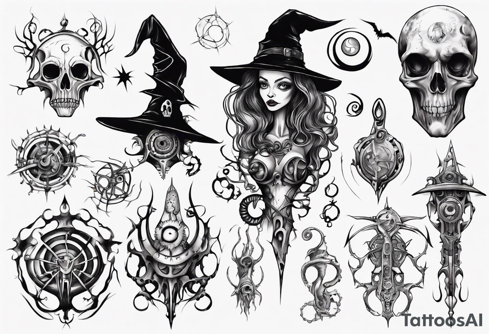 witch tattoo idea