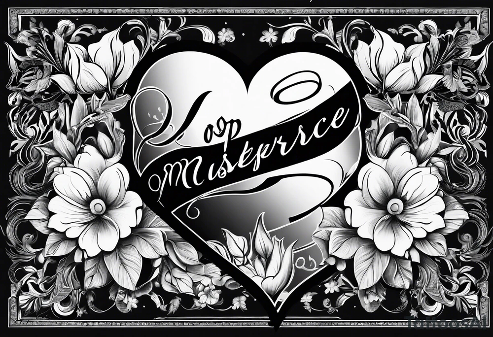 love us,
text only,
no background,
all black, no flowers tattoo idea