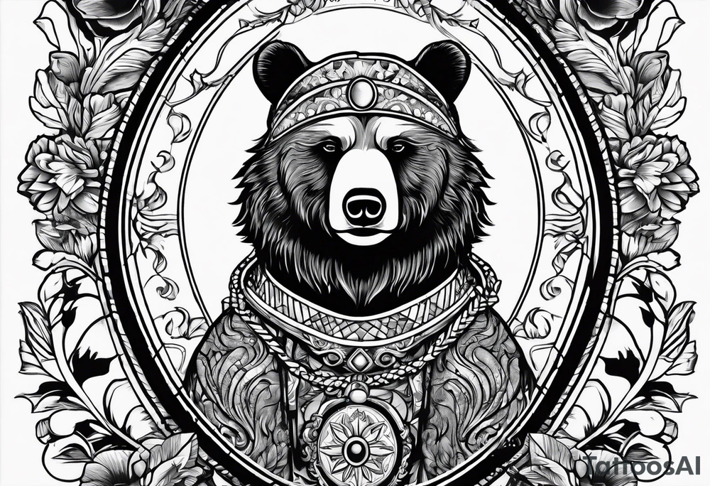 The fool tarot as a bear tattoo idea