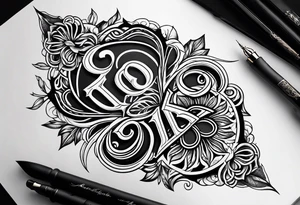 Initials KPL tattoo idea