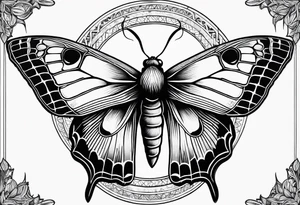 Lunar moth tattoo idea