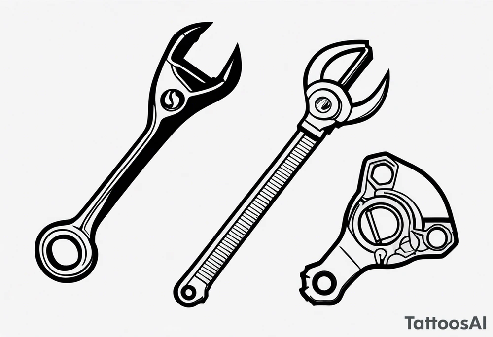 wrench and ratchet tattoo idea