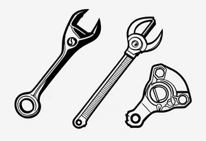 wrench and ratchet tattoo idea