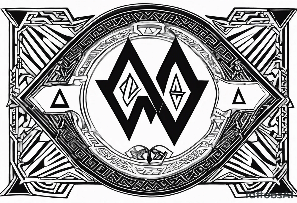 Valhalla shield valknut sword axe tattoo idea