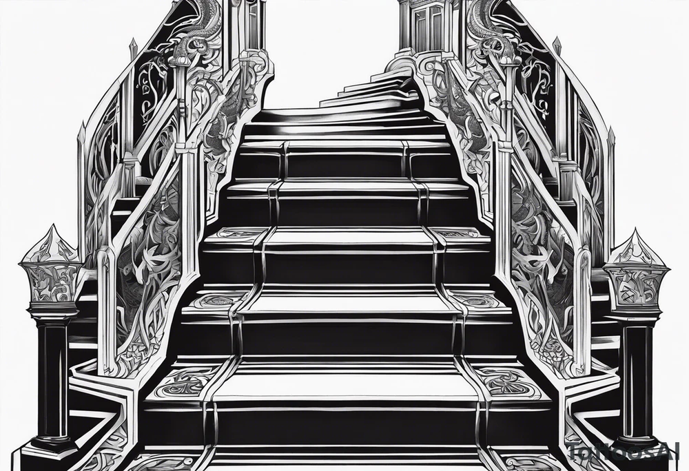 Valhalla
sword stairs dragon tattoo idea