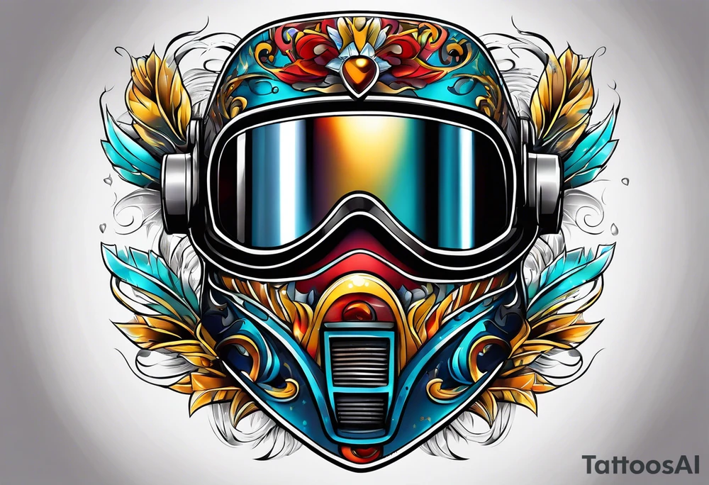 Welding helmet tattoo idea