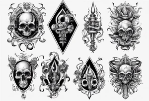 royal flush tattoo idea