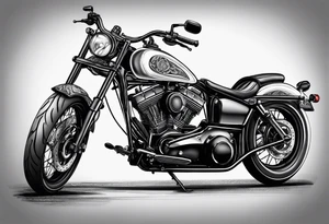 biking tattoo idea