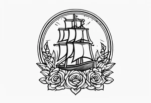 bless you 

old school vintage simple traditional design 

bold color simple tattoo idea