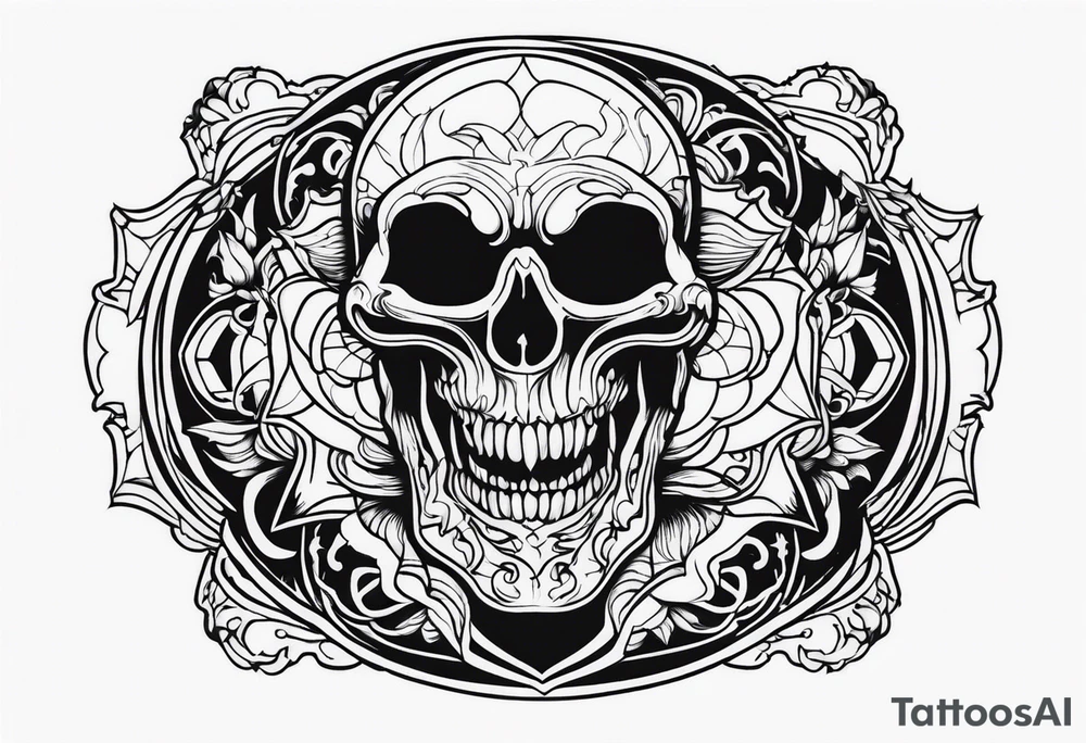 dark big shaddow making a scary postition tattoo idea