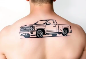 Chevy Silverado 1500 lowrider tattoo idea