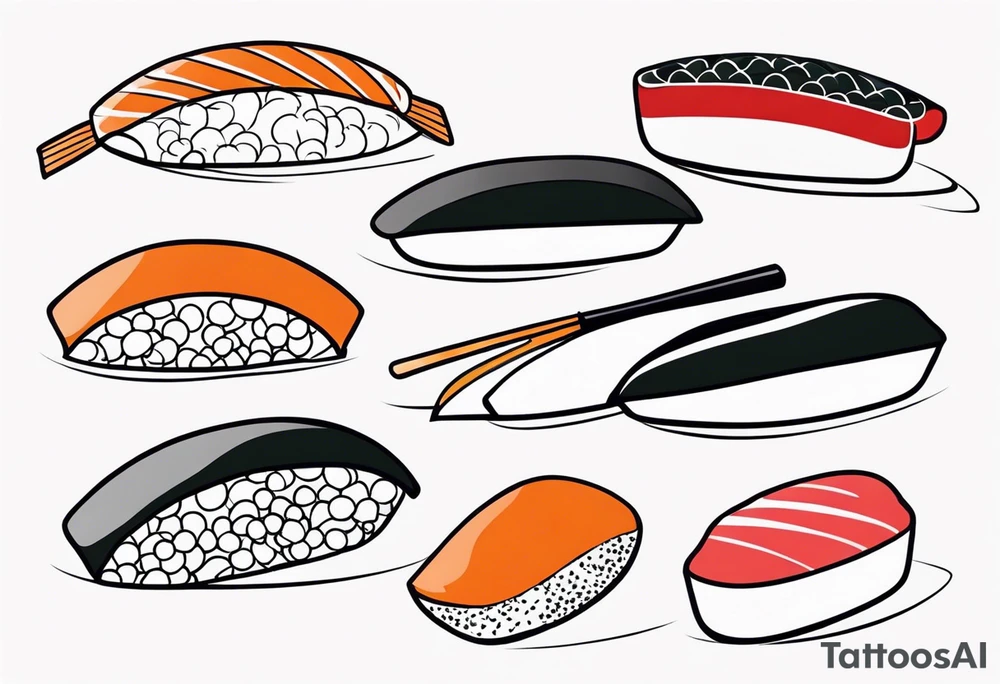 Sushi tattoo idea