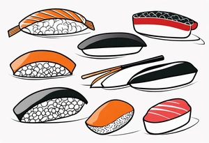 Sushi tattoo idea