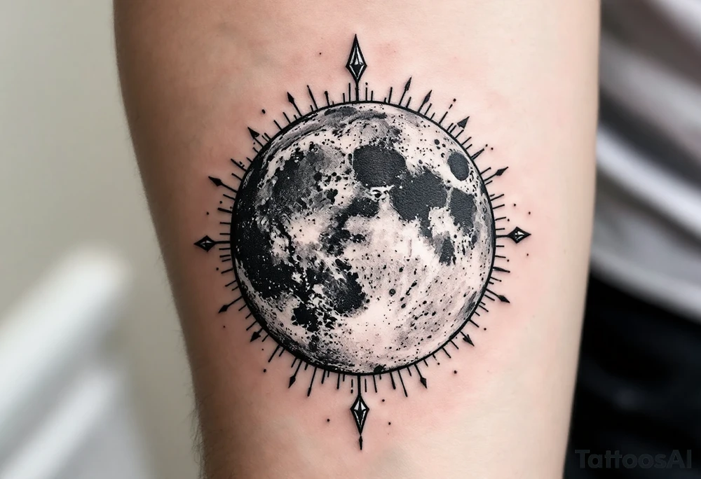 Silver Dot of the Moon – A cool-toned silver dot representing lunar energy and intuition. tattoo idea