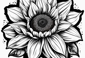 Sunflower sleeve tattoo idea