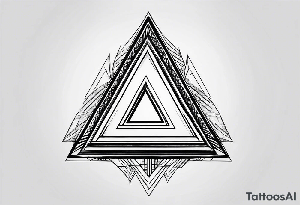 A triangle with nothing inside of it very simple tattoo idea A triangle with nothing inside of it very simple tattoo idea