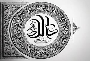 arabic calligraphy of the translation, what doesnt kill you makes you stronger tattoo idea
