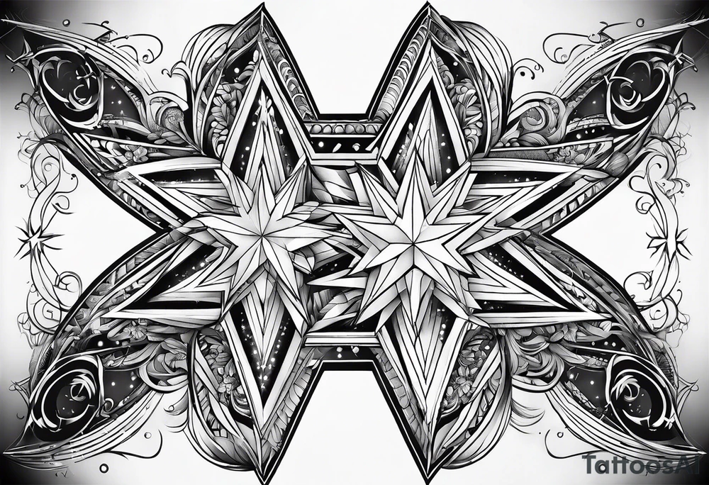 A star in the sky tattoo idea