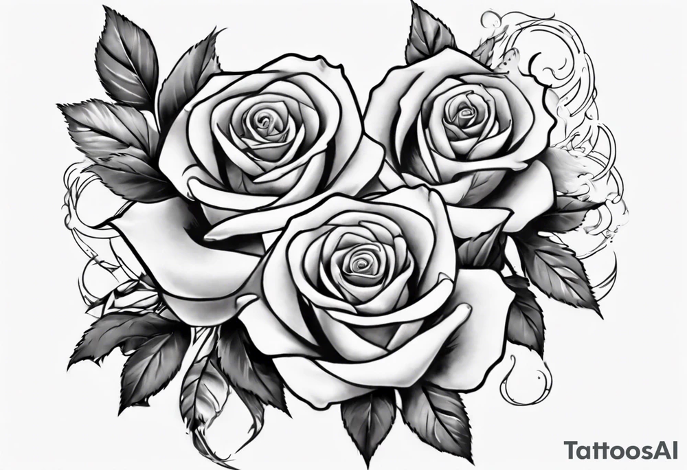 Half-sleeve arm tattoo. roses tattoo idea