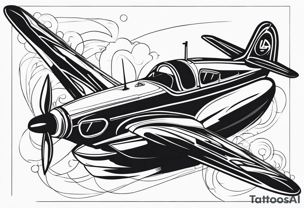 something relatable with propellers, racing boats tattoo idea