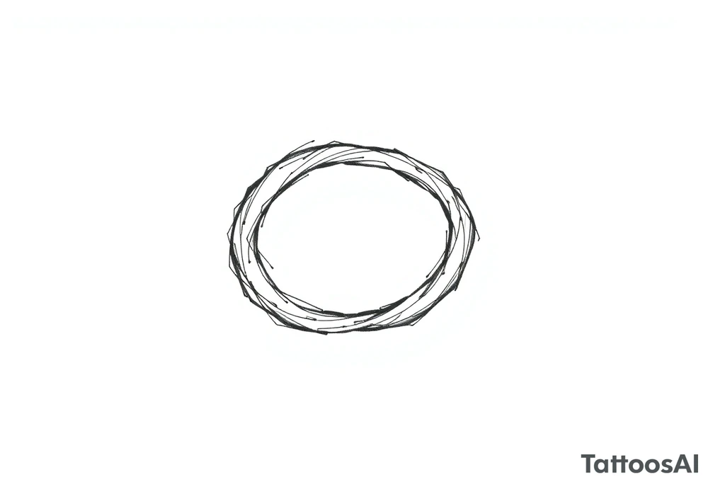 Infinity loop as sketch tattoo idea