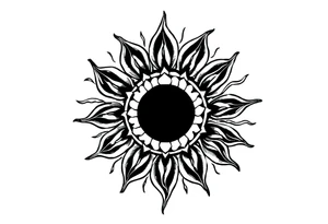 Sun tattoo idea