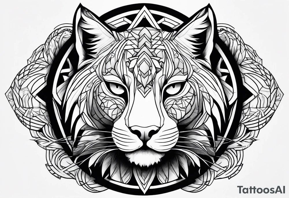 Big cat tattoo idea