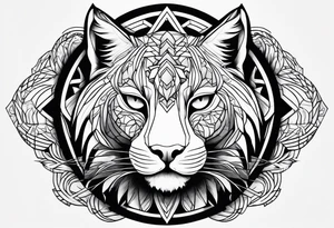 Big cat tattoo idea
