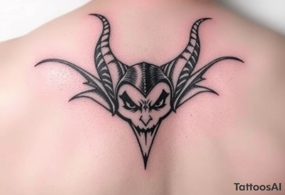 Disney villains represented with ears tattoo idea