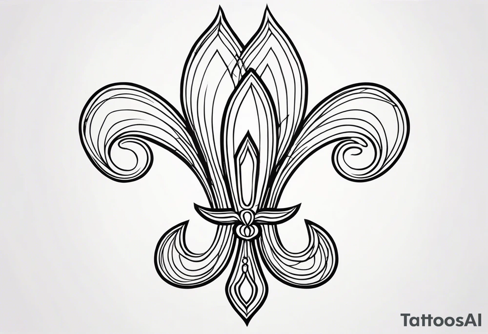 fleur de lis tattoo idea