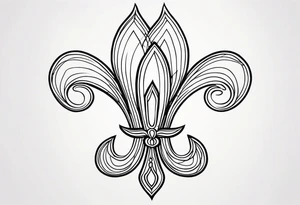 fleur de lis tattoo idea