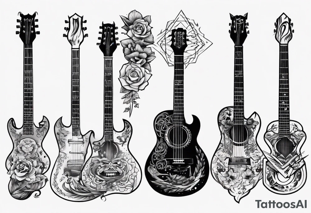 guitar tattoo idea