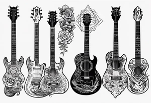 guitar tattoo idea