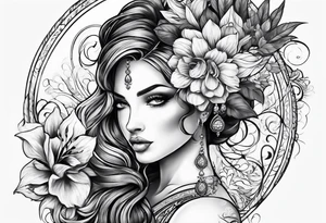 ramo de lirio tattoo idea