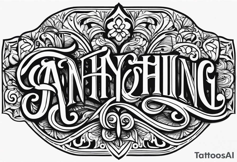 anything tattoo idea
